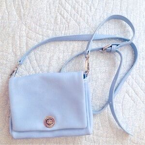 Charming Charlie Sleek Blue Crossbody Bag with Adjustable Strap